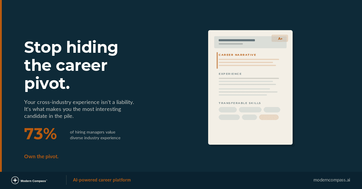 Writing a Professional Resume for a Career Change: Stop Hiding the Pivot